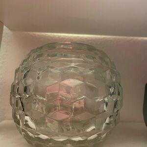 vintage Homeco glass fairy lamp